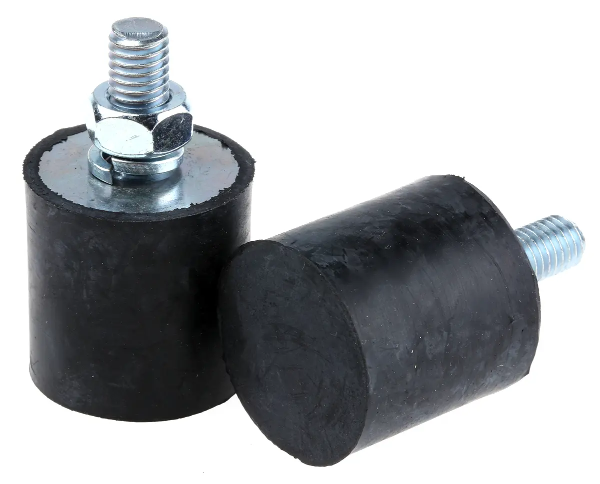 Produktfoto 1 von FIBET Gummi Vibrationsdämpfer, Außengewinde-Puffer M8, Ø 30mm x 50mm