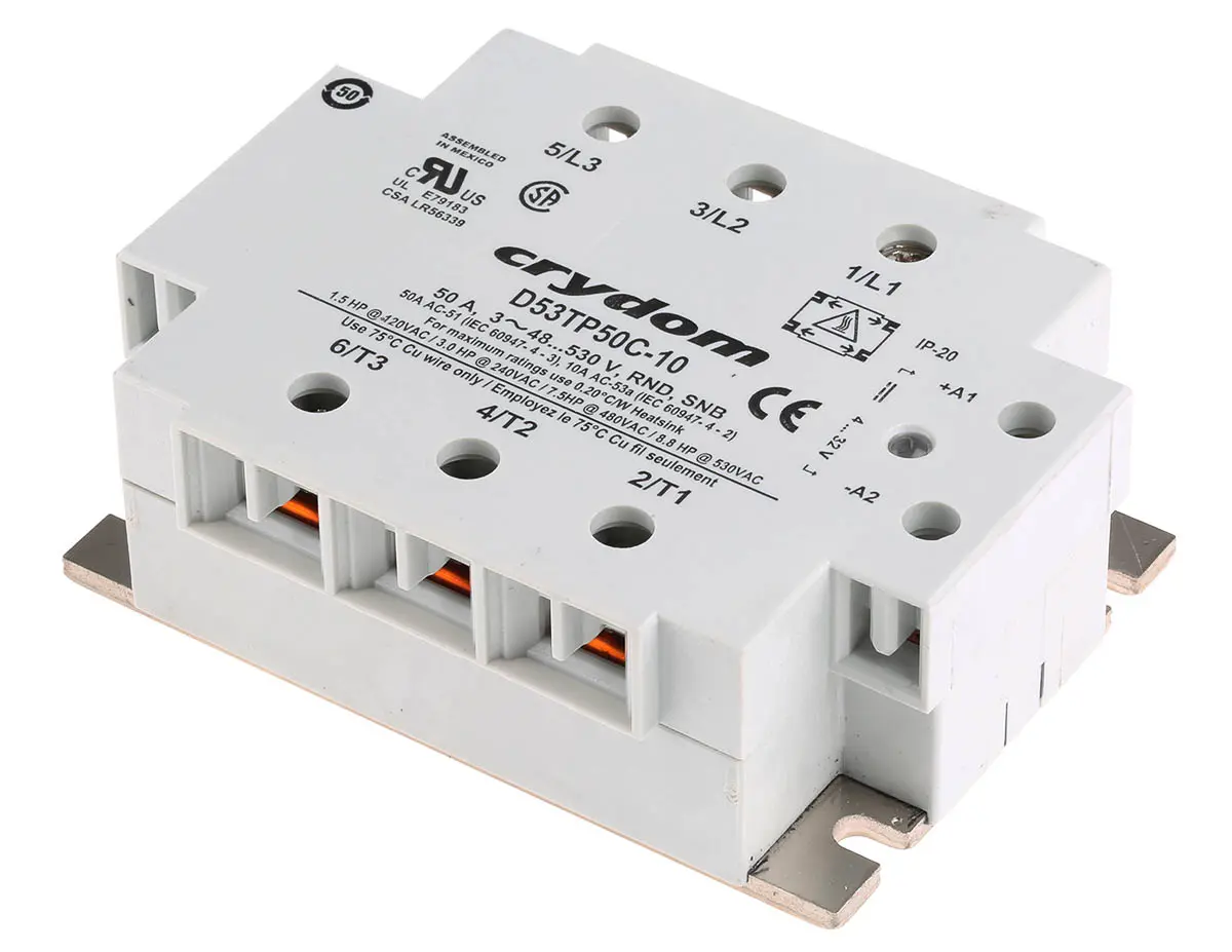 Produktfoto 1 von Sensata / Crydom 53TP Panel Halbleiterausgang, 3-poliger Schließer 530 V ac 32V dc / 50 A