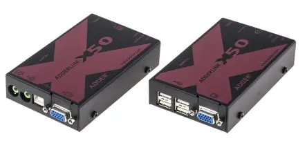 Produktfoto 1 von Adder 3,5 mm Stereo Extender-Paar VGA Video-Extender Catx, 1920 x 1200 pixel Max., 1 Videoanschlüsse, 50 m