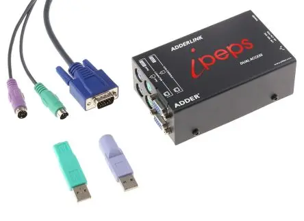Adder KVM-Switch 1-Port VGA 1 Displays PS2 1600 x 1200 pixel