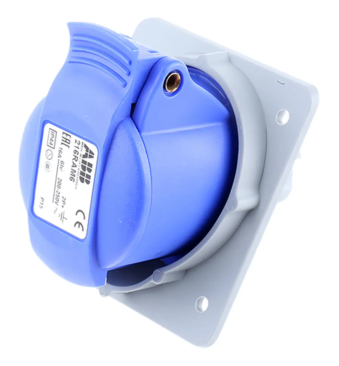 Produktfoto 1 von Amphenol Industrial Easy & Safe Leistungssteckverbinder Blau, 230V / 16A, Panel IP44