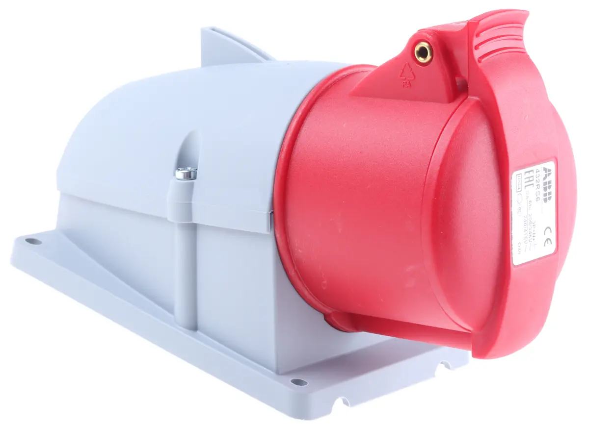 Produktfoto 1 von Amphenol Industrial Easy & Safe Leistungssteckverbinder Rot, 415V / 32A, Oberfläche IP44