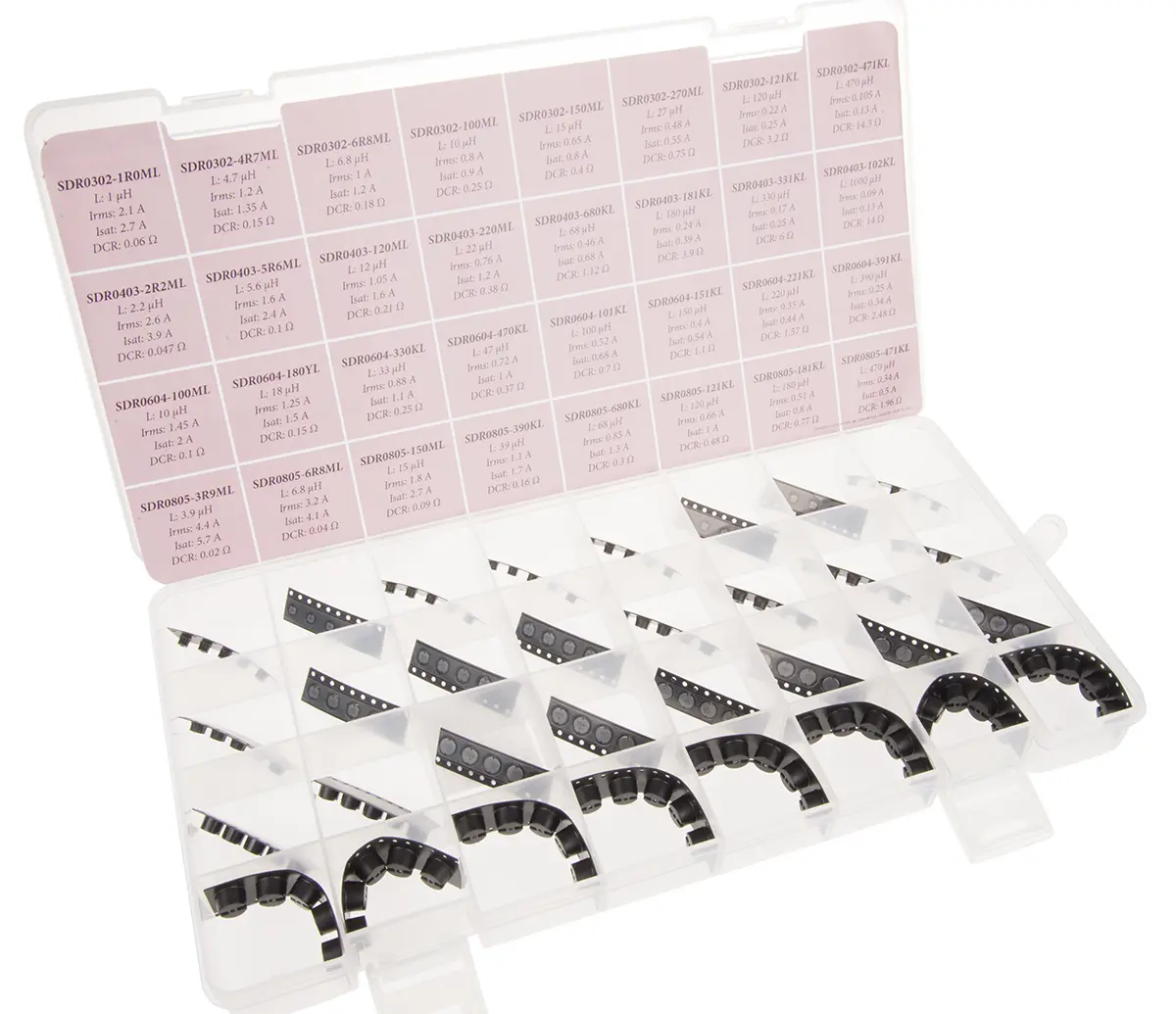 Produktfoto 1 von AEC-Q200 Bourns Induktivitäten-Sortiment, 96-teilig