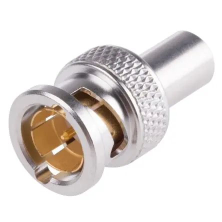Produktfoto 1 von Radiall BNC Stecker Koaxialsteckverbinder BNC-Steckverbinder, Kabel, für HDTV 0,8/3,7 Typ-Kabel, 75 Ω Crimpbefestigung,