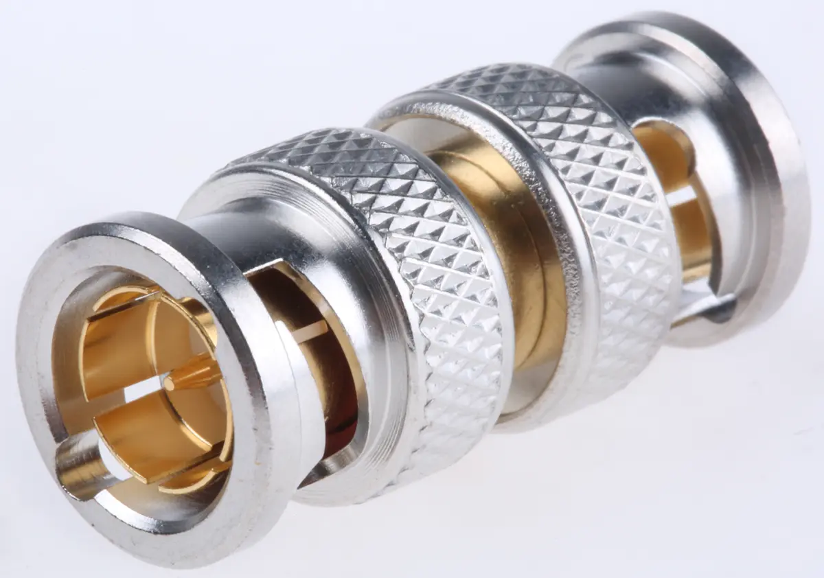 Produktfoto 1 von Radiall HF Adapter, 75 Ω, Gerade, 6 GHz Stecker Stecker, Koaxial Nennspannung