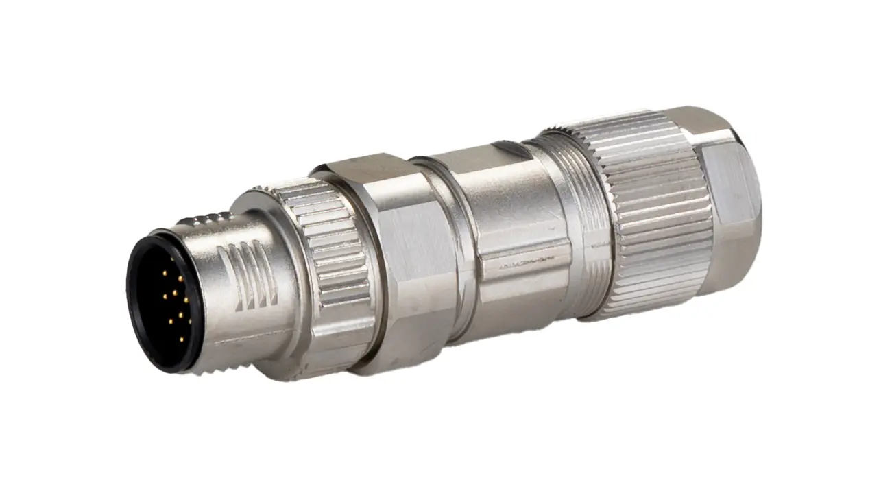 Produktfoto 1 von Phoenix Contact SACC M12 M12 Rundsteckverbinder Stecker 17-polig Stecker 1.5A Kabel IP40