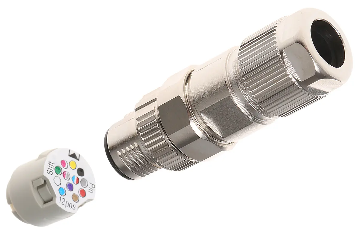 Produktfoto 1 von Phoenix Contact SACC M12 M12 Rundsteckverbinder Stecker 12-polig Stecker 1.5A Kabel IP40