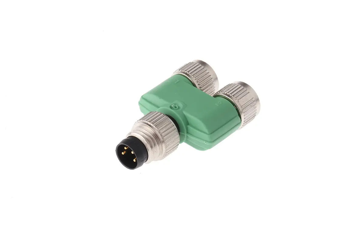 Produktfoto 1 von Phoenix Contact, Gerade Rundsteckverbinder Adapter 4 M8, IP65, IP40 6 M8 Buchse