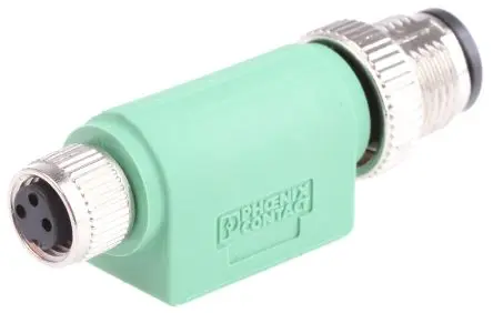 Produktfoto 1 von Phoenix Contact, Gerade SAC Rundsteckverbinder Adapter 3 M12, IP65, IP67 Stecker 3 M8 Buchse
