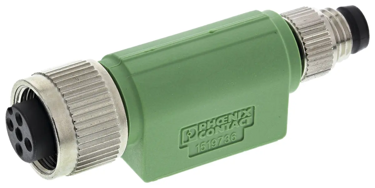 Produktfoto 1 von Phoenix Contact, Gerade SAC-4P-M 8MS-M12FS Rundsteckverbinder Adapter 4 M8, IP40, IP65 4 M12 Buchse