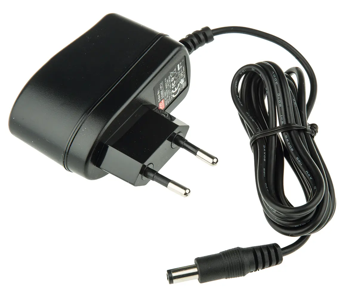MEAN WELL Steckernetzteil AC/DC-Adapter 5W, 100V ac, 5V dc / 1A, EU-Netzstecker