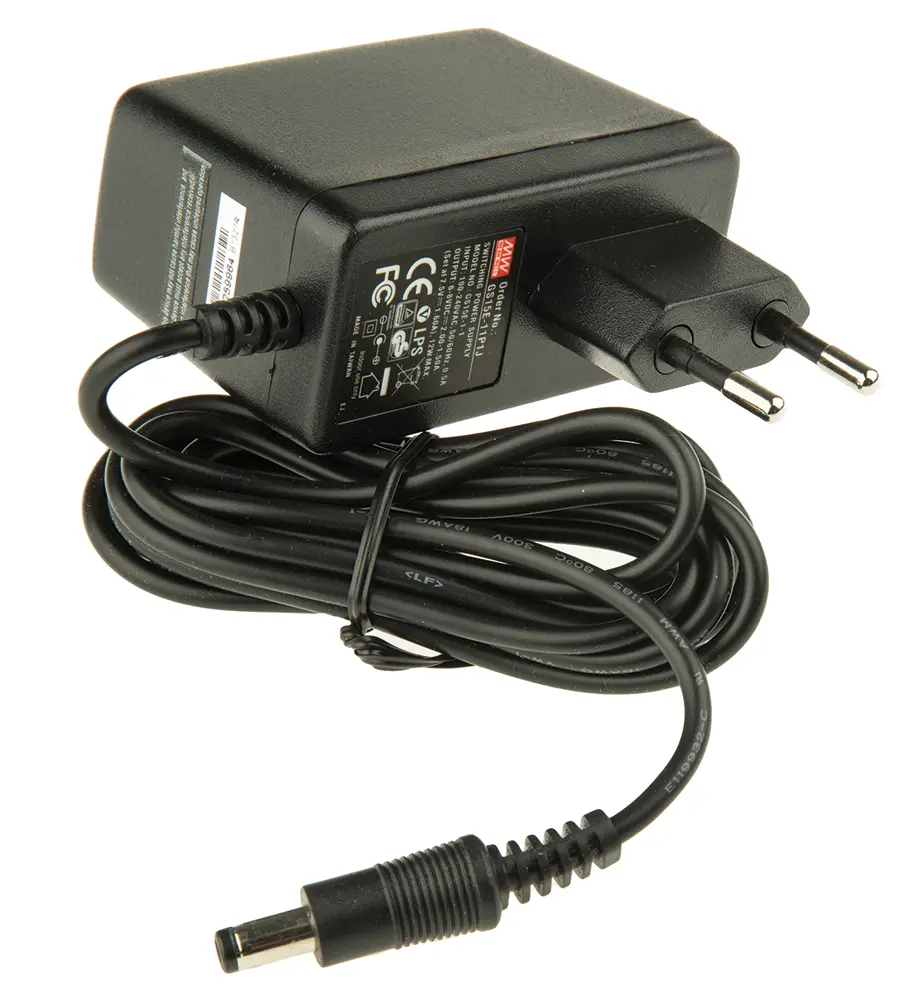 Produktfoto 1 von MEAN WELL Steckernetzteil AC/DC-Adapter 12W, 100V ac, 7.5V dc / 1.6A, EU-Netzstecker