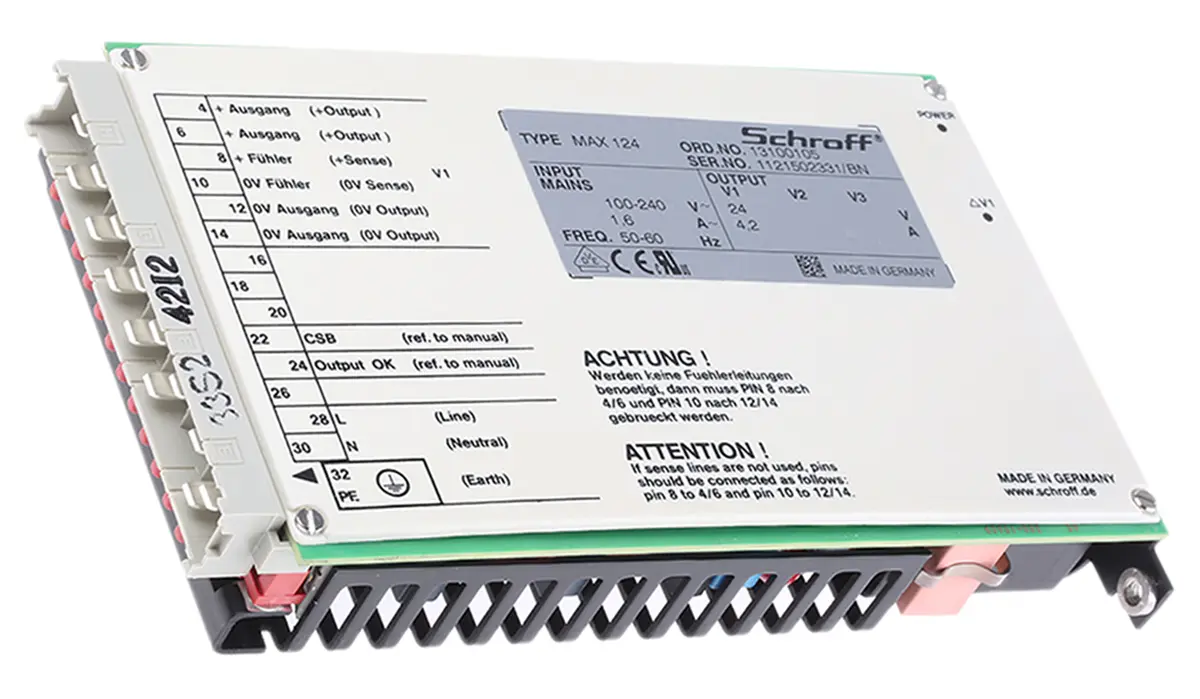 Produktfoto 1 von nVent SCHROFF Schaltnetzteil, 24V dc / 4.2A 101W 90 → 254V ac