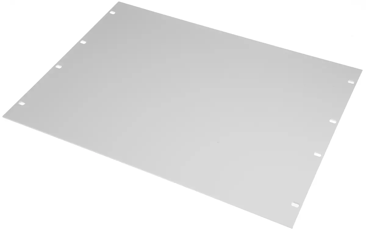 Produktfoto 1 von nVent SCHROFF Aluminium 8 U Belüftet, Grau 483 mm 354.8 mm