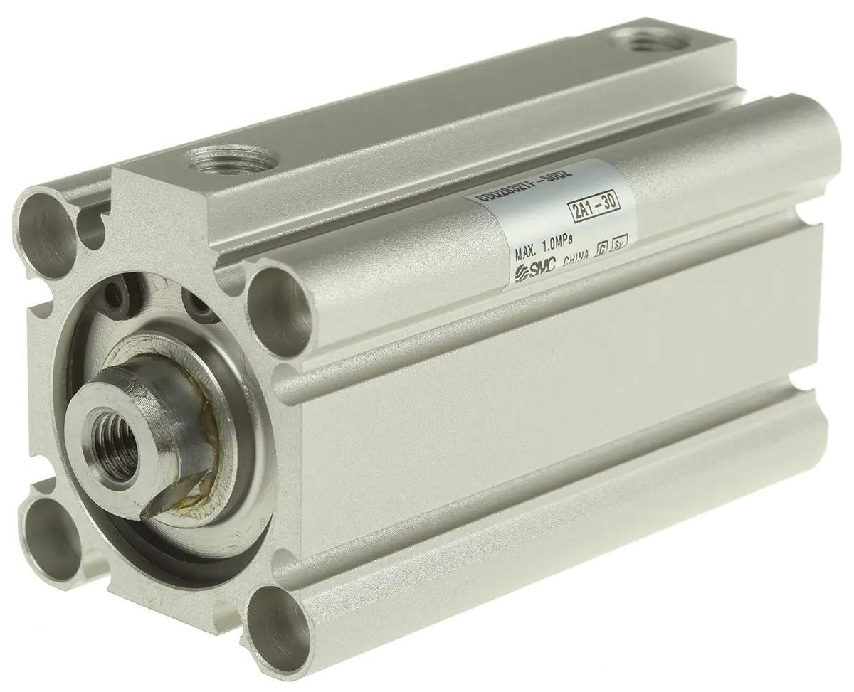 Produktfoto 1 von SMC CDQ2 Pneumatik-Kompaktzylinder 50 mm Doppeltwirkend, Bohrung Ø 32 mm, bis 1 Mpa