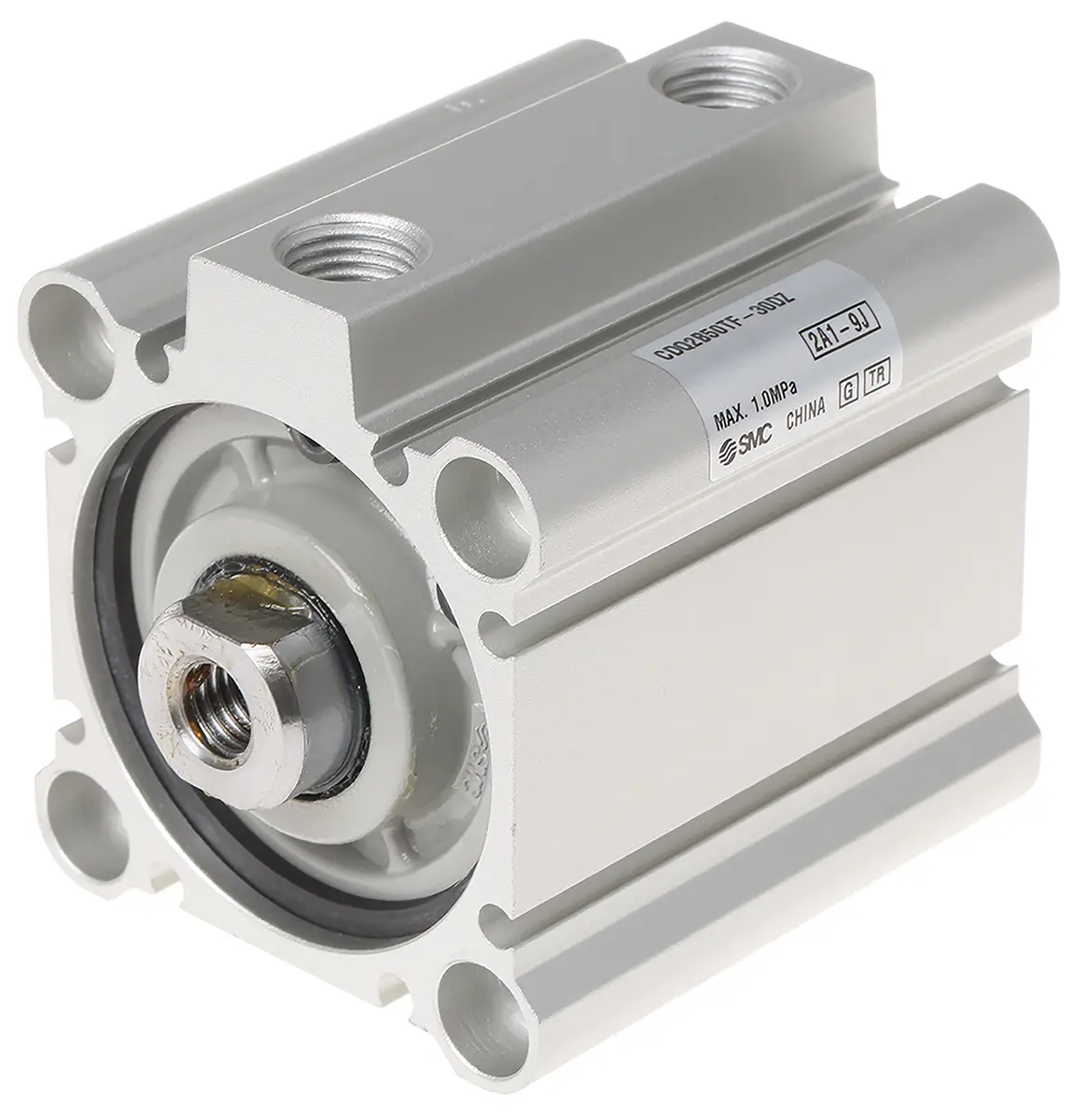 Produktfoto 1 von SMC CDQ2 Pneumatik-Kompaktzylinder 30 mm Doppeltwirkend, Bohrung Ø 50 mm, bis 1 Mpa