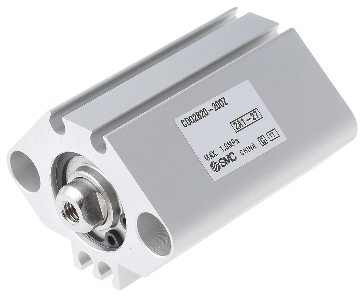 Produktfoto 1 von SMC CDQ2 Pneumatik-Kompaktzylinder 20 mm Doppeltwirkend, Bohrung Ø 20 mm, bis 1 Mpa