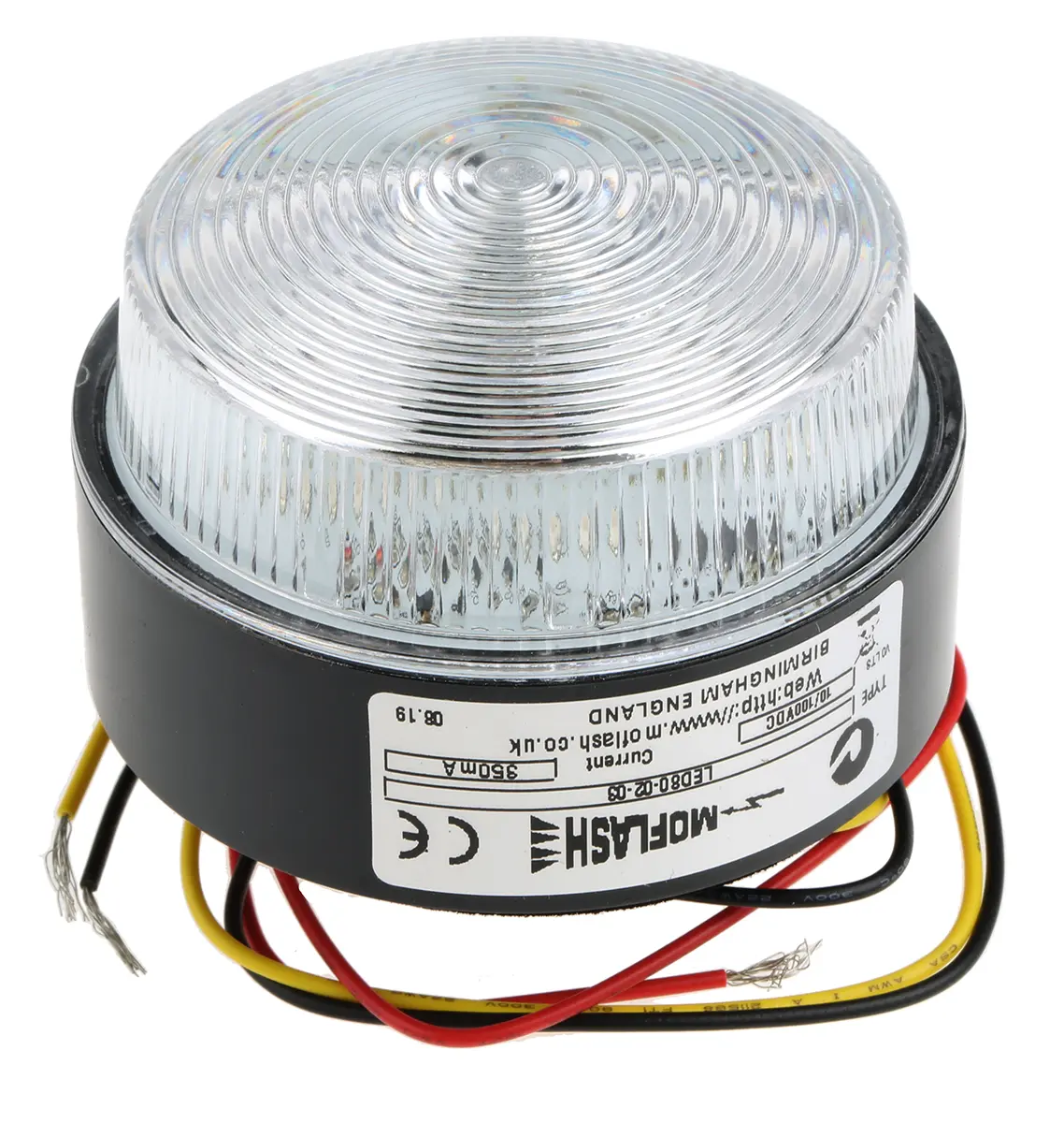 Produktfoto 1 von Moflash LED80 LED Blinkend, Dauer Signalleuchte Blau, 10 → 100 V, Ø 76mm x 50mm