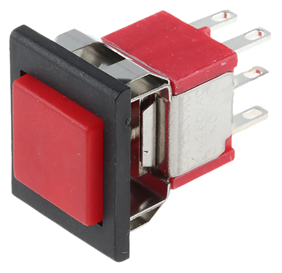 Produktfoto 1 von RS PRO Druckschalter Rot Tastend Panel Ø 12.7 x 15.7 mm, 2-poliger Umschalter / 3A 28 V dc 120 V ac