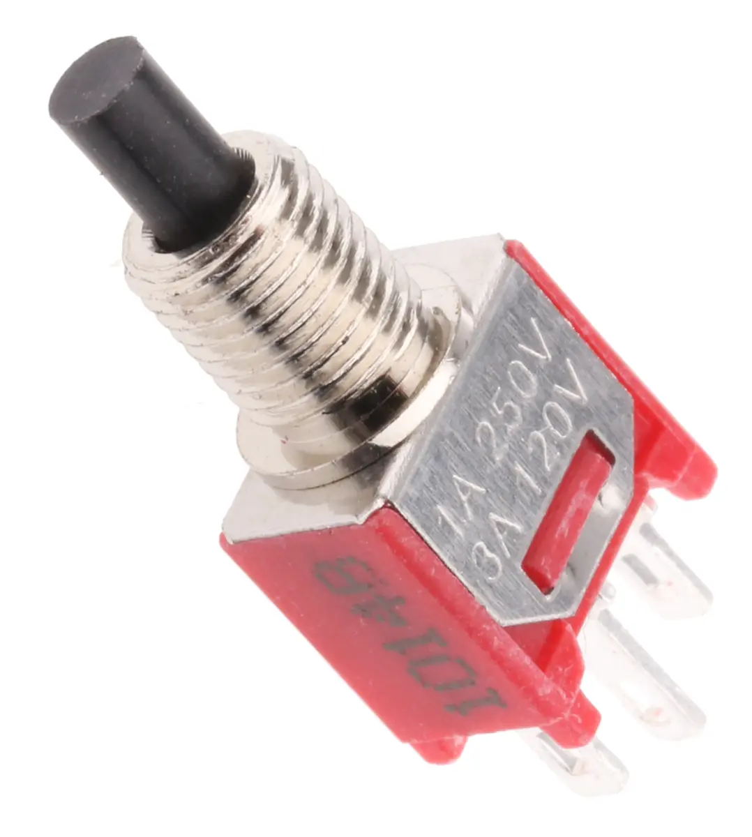 Produktfoto 1 von RS PRO Druckschalter Rot Tastend Panel Ø 4.9 mm, SPST / 3A 28 V dc 120 V ac