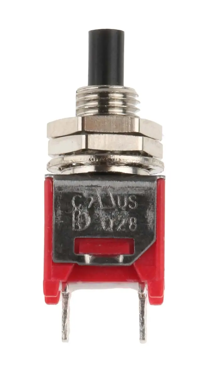 Produktfoto 1 von RS PRO Druckschalter Schwarz Tastend Panel Ø 4.9 mm, SPST / 3A 28 V dc 120 V ac
