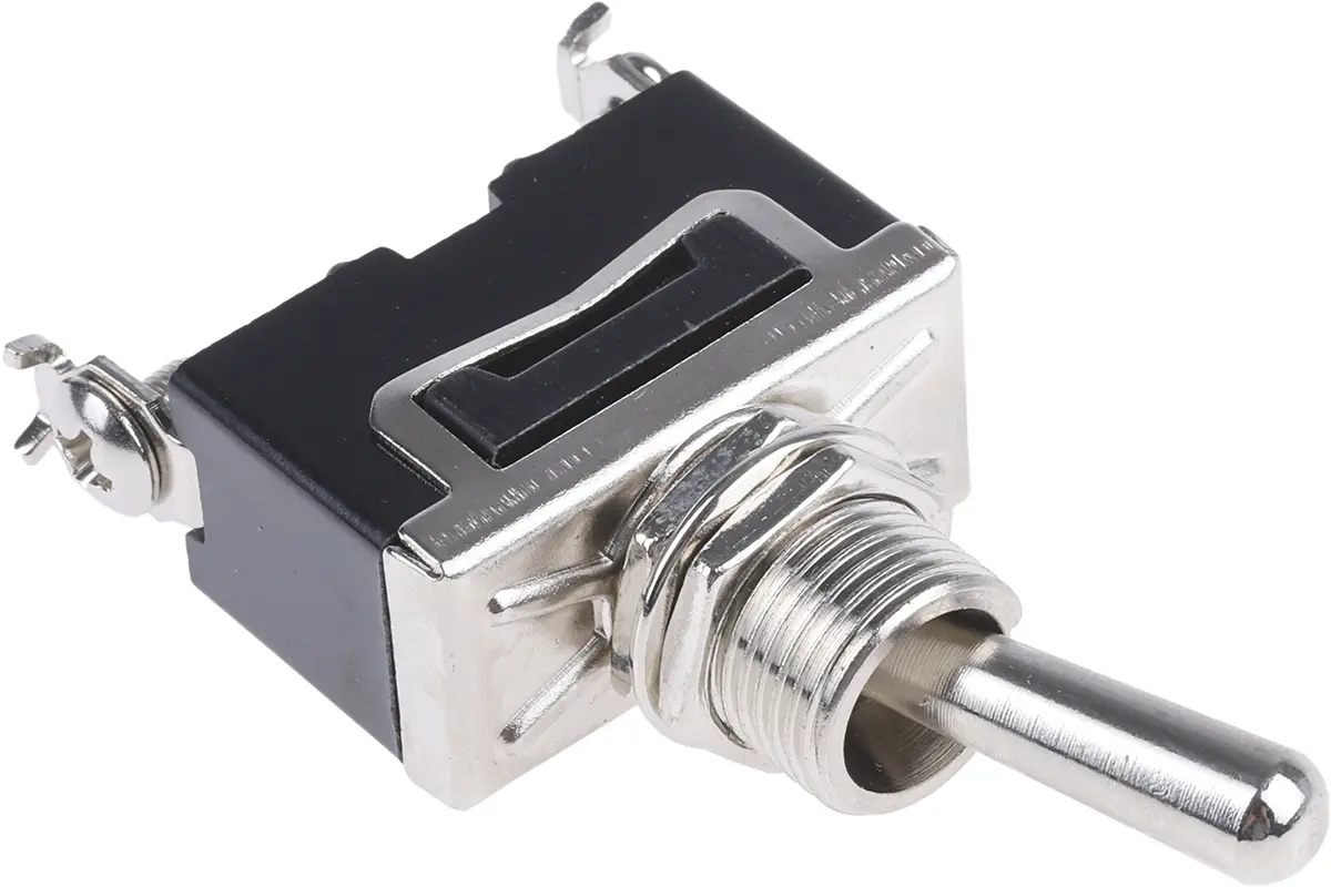 Produktfoto 1 von RS PRO Panel Kippschalter 1-poliger Umschalter, Ein-Neutral-Aus, 28 V dc, 28 V ac, 20A, Schraube