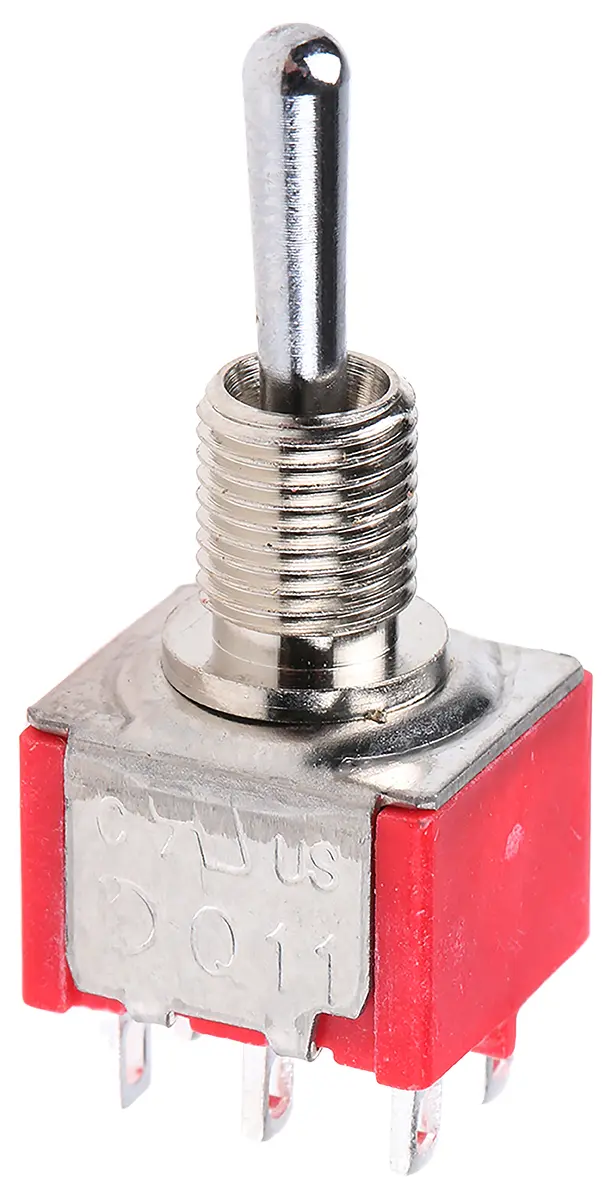 Produktfoto 1 von RS PRO Panel Kippschalter 2-poliger Wechsler, Ein-Ein-Ein, 26 V dc, 112 V ac, 5A, Lot