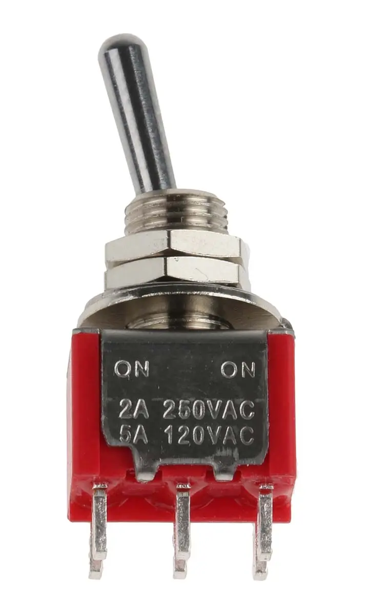 Produktfoto 1 von RS PRO Panel Kippschalter 2-poliger Wechsler, Ein-Ein, 26 V dc, 112 V ac, 5A, Lot