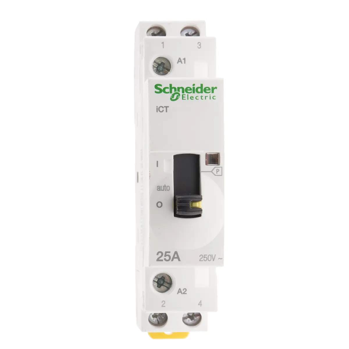 Produktfoto 1 von Schneider Electric Acti9 iCT Schütz 230V ac-Spule, 2-polig, 250V ac / 25 A 240V 2 Schließer Motorsteuerung