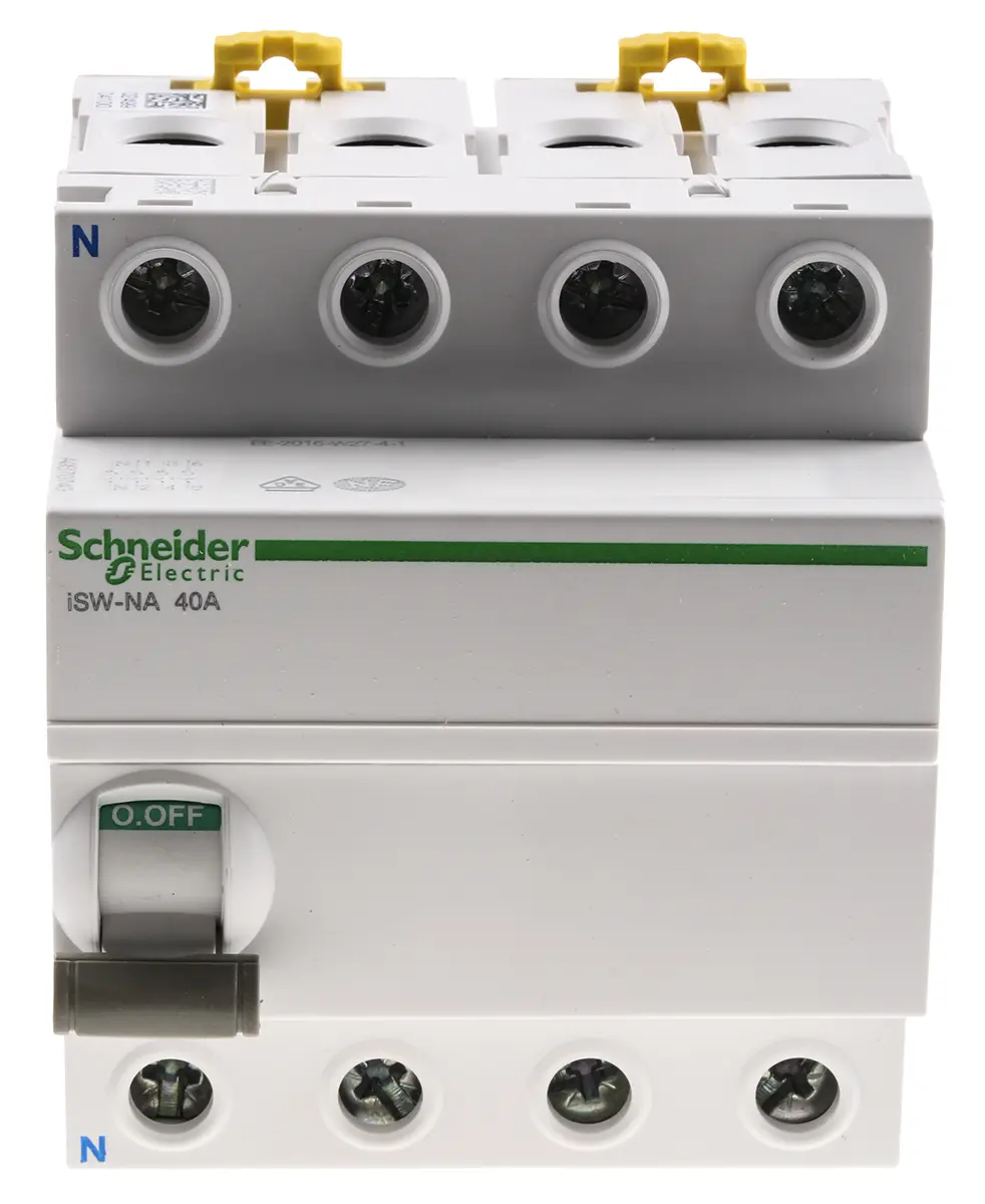 Produktfoto 1 von Schneider Electric A9 Trennschalter 3-polig DIN-Hutschiene 40A Grau IP20 3-phasig