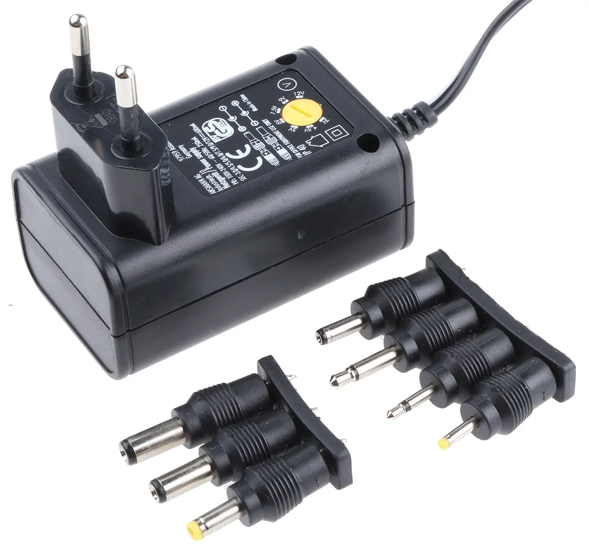 Produktfoto 1 von Ansmann Steckernetzteil AC/DC-Adapter 7.2W, 100V ac, 3 V dc, 4.5 V dc, 5 V dc, 6 V dc, 7.5 V dc, 9 V dc, 12V dc /