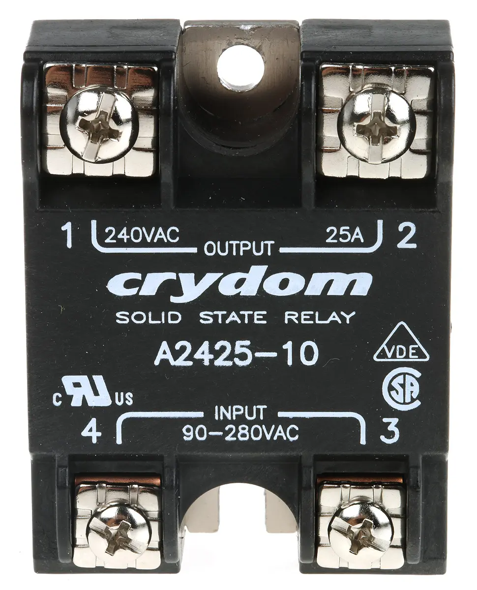 Produktfoto 1 von Sensata / Crydom 1 240 VAC Panel Halbleiterausgang, SPST 280 V eff. 280V ac / 25 A