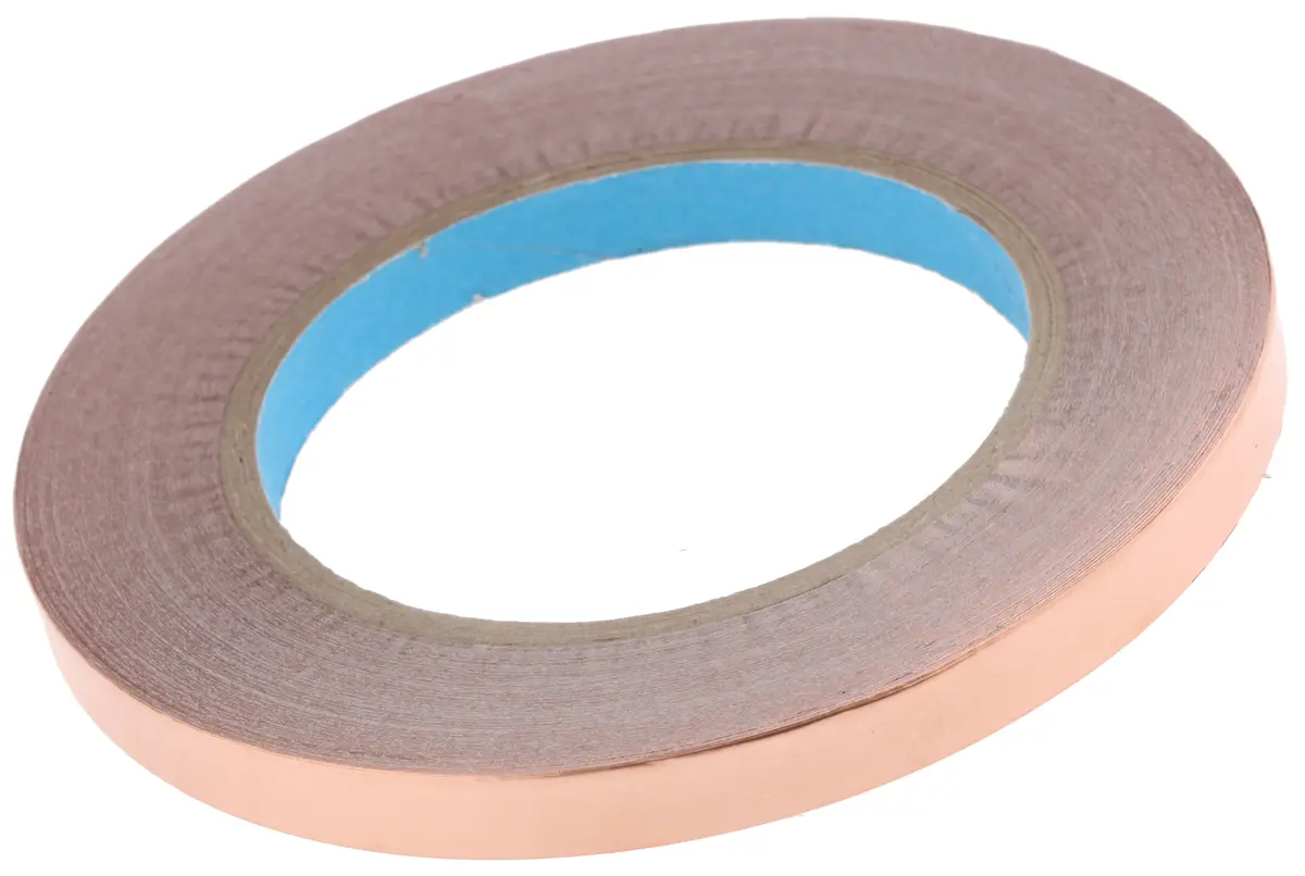 Produktfoto 1 von Würth Elektronik 3003310A Metallband Kupferband leitend, Stärke 0.035mm, 10mm x 33m, -25°C bis +155°C, Haftung 5 N/cm