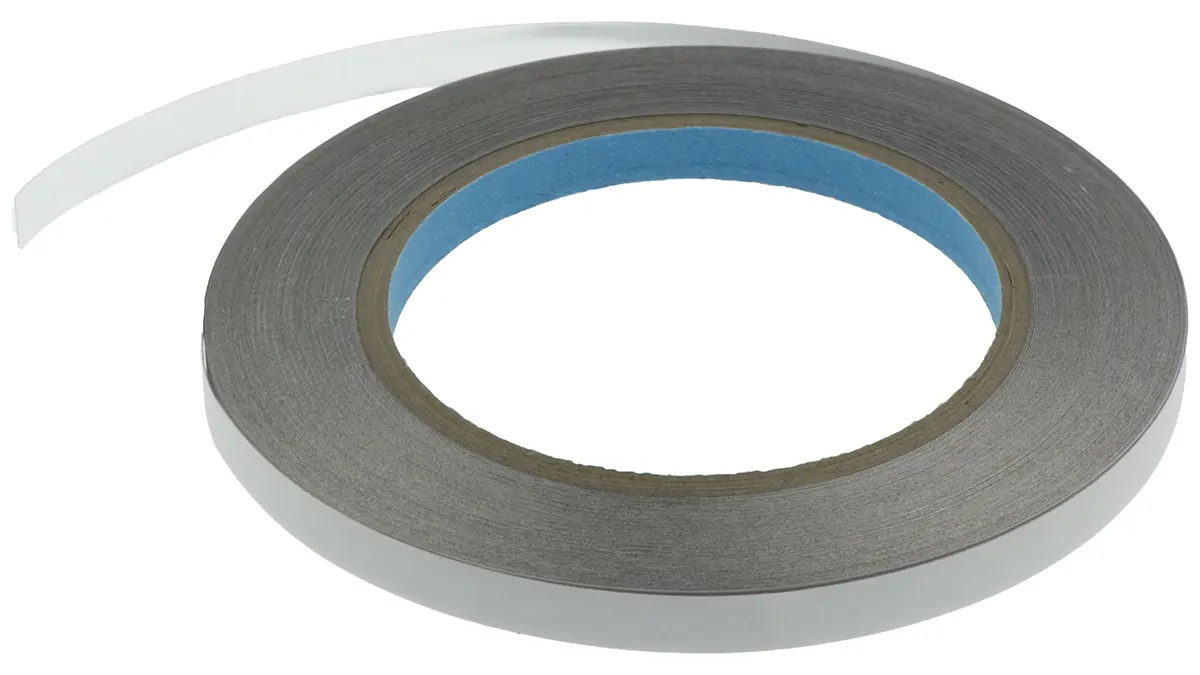 Produktfoto 1 von Würth Elektronik Metallband Aluminiumband leitend, Stärke 0.04mm, 8mm x 33m bis +155°C, Haftung 4,5 N/cm