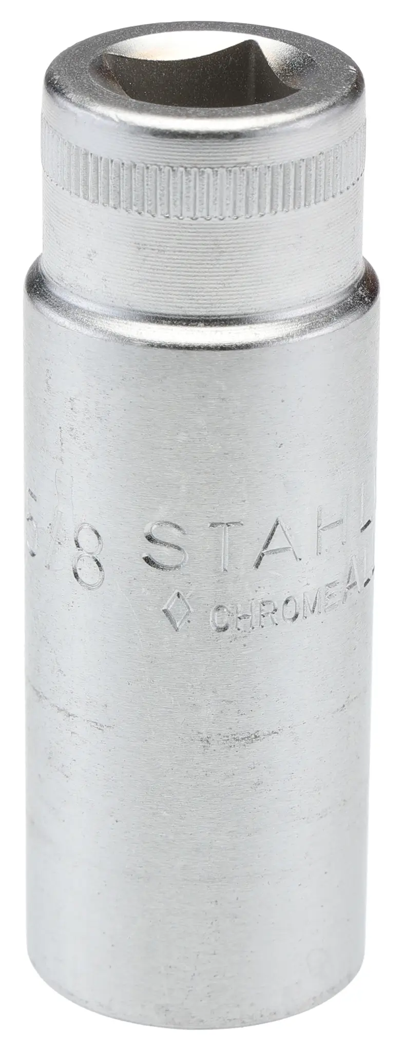 Produktfoto 1 von STAHLWILLE 3/8 in 12-Kant Buchse SW 5/8 in Vierkant x 60 mm