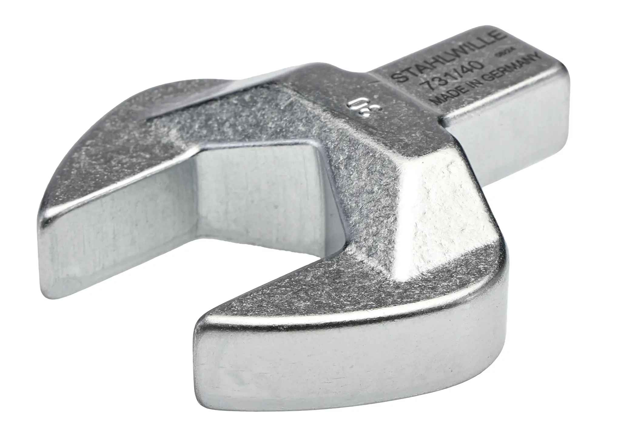 STAHLWILLE, 14 x 18 mm Gabelschlüsseleinsatz Schraubenschlüsselkopf, Chrom, 30 mm