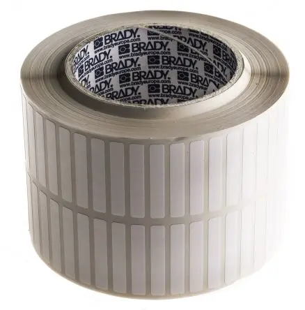 Produktfoto 1 von Brady Etikette auf Rolle B. 38.1 mm 10000 pro Paket Weiß Beschichtet Polyester