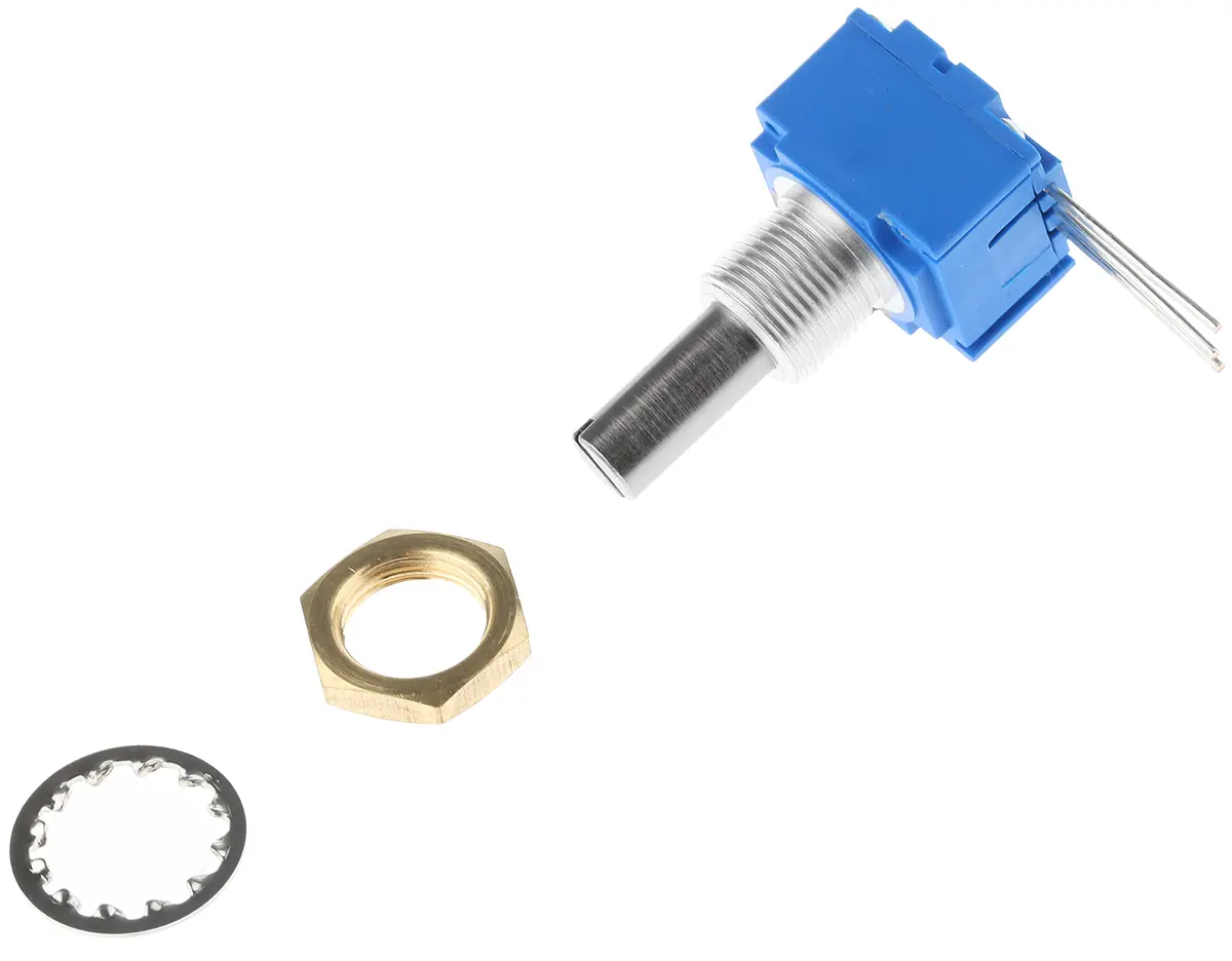 Bourns 91 Frontplattenmontage Drehen Potenziometer 10 kΩ 20 % / 0.5 W, Schaft-Ø 6 mm