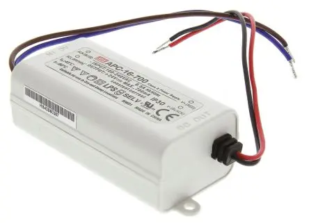 Produktfoto 1 von MEAN WELL LED-Treiber, 16.8 W LED-Treiber 700mA, Ausgang 24V, 9 V
