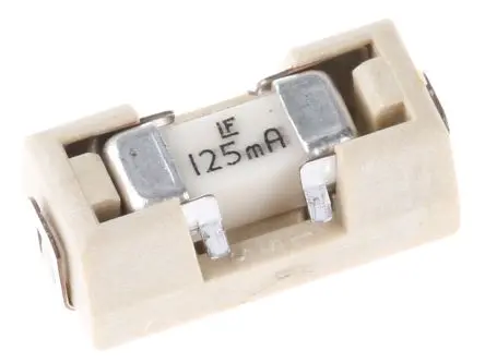 Produktfoto 1 von Littelfuse Nicht zurücksetzbare Sicherung 125mA 125V F 5.03mm 3.81 mm