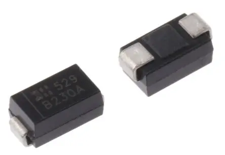 Produktfoto 1 von DiodesZetex B230A Oberfläche Diode Schottky-Diode Einfach, 30 V / 2 A, 2-Pin DO-214AC