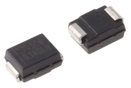 Produktfoto 1 von DiodesZetex B340LB Oberfläche Diode Schottky-Diode Einfach, 40 V / 3 A, 2-Pin DO-214AA