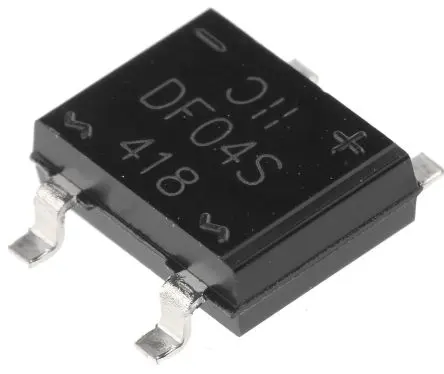 Produktfoto 1 von DiodesZetex Brückengleichrichter 400 V 50 A Oberfläche 1.1 V DFS Einfach 4-Pin 500 μA