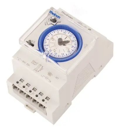 Produktfoto 1 von Theben Analog SYN DIN-Schienen-Zeitschaltuhr 230V ac, Stunden, 1-Kanal, DuoFix Feder, 96 Speicherplätze