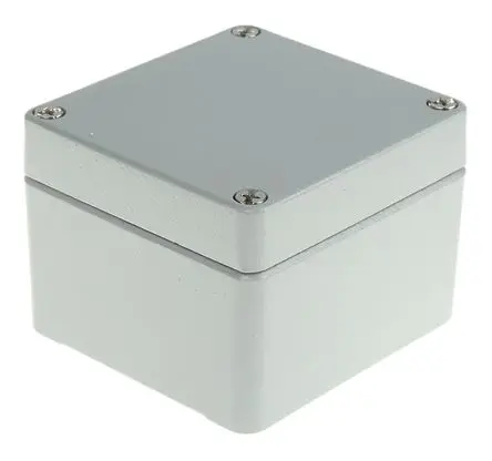 Produktfoto 1 von Fibox EURONORD; Gehäuse; Aluminium; Grau; IK08 IP68, IP67, IP66 Breite 77 mm Höhe 57 mm Länge 82 mm