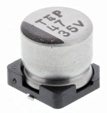 Produktfoto 1 von Nichicon WT Oberfläche Kondensator 47 μF Lot 20 % / 35V dc, Ø 6.3 mm x 5.8 mm x 5.8 mm, 105 °C