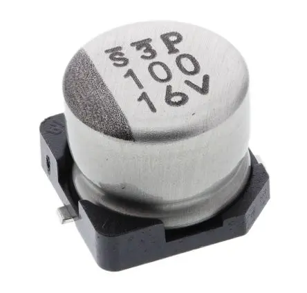 Produktfoto 1 von Nichicon WT Oberfläche Kondensator 100 μF Lot 20 % / 16V dc, Ø 6.3 mm x 5.4 mm x 5.4 mm, 105 °C