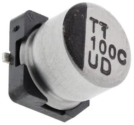 Produktfoto 1 von Nichicon UD Oberfläche Kondensator 100 μF Lot 20 % / 16V dc, Ø 6.3 mm x 5.8 mm x 5.8 mm, 105 °C