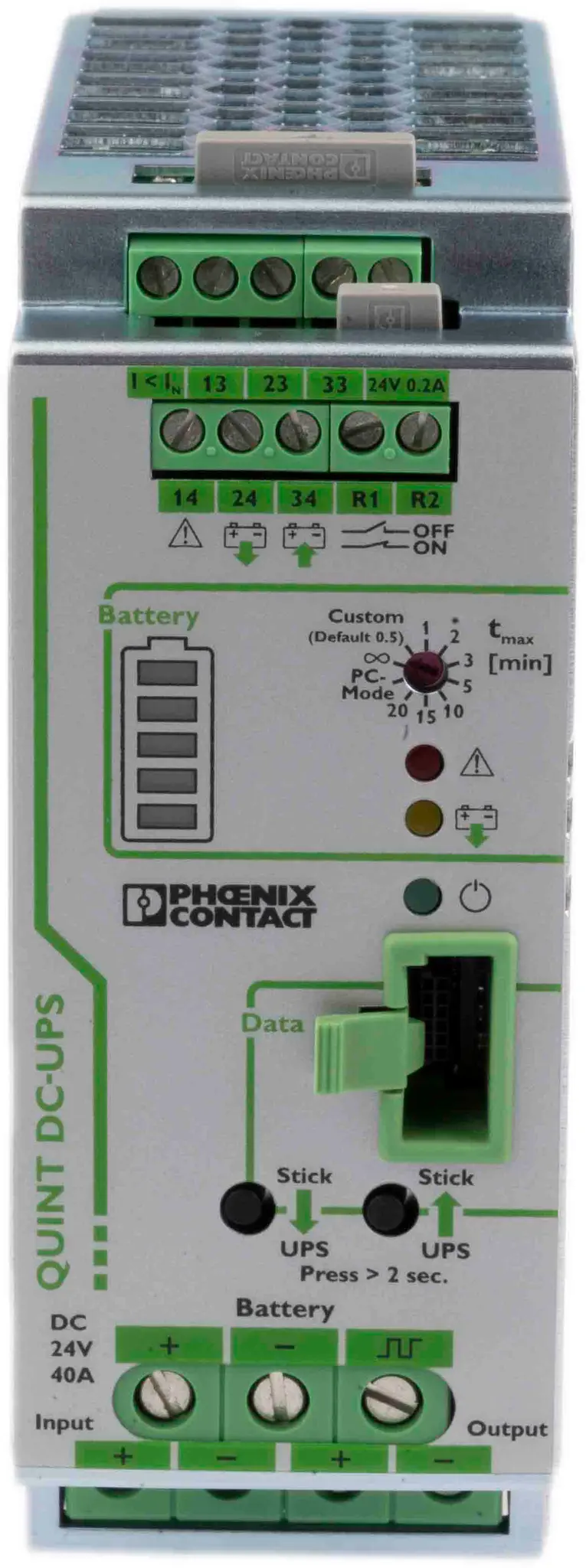 Produktfoto 1 von Phoenix Contact QUINT-UPS DIN-Schienen USV Stromversorgung 960W, 24V dc / 40A