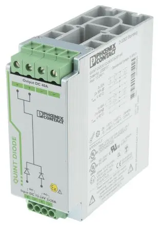 Produktfoto 1 von Phoenix Contact QUINT-DIODE/12-24DC/2X20/1X40 DIN-Schienen Diodenmodul für DIN-Schieneneinheit